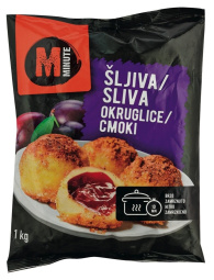 slivovi cmoki, minute, zamrznjeno, 1 kg