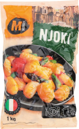 sveži njoki, minute, 1000 g