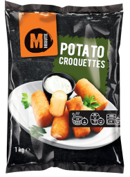 krompirjevi kroketi, minute, zamrznejno, 1 kg