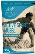 bio aktive sport muesli, nutrisslim, 350 g