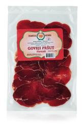 narezek goveji pršut, mesarija kragelj, pakirano, 100 g