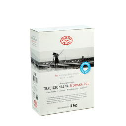 jodirana fino mleta morska sol, piranske soline, 1 kg