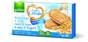 polnozrnati keksi cour cereale z jogurtom brez dodanega sladkorja, gullon, 220 g