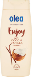 gel za prhanje, enjoy coco&vanilla, olea, 300 ml