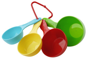 set merilnih lončkov, fackelmann, 4/1