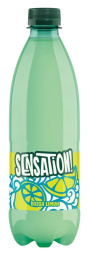 gazirana voda z okusom bezga in limone, sensation, 0,5 l