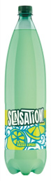 gazirana voda z okusom bezga in limone, sensation, 1,5 l