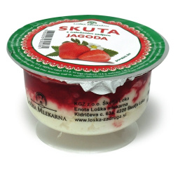 sadna skuta z jagodami, loška mlekarna, 150 g