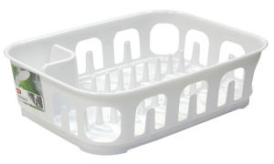 odcejalnik za posodo curver essentials, 39 x 29 x 10 cm, bele barve