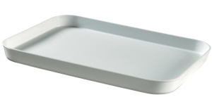 pladenj curver essentials, 30,5 x 3,5 x 43 cm, bele barve
