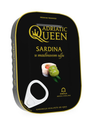 sardine v oljčnem olju, adriatic queen, 105 g