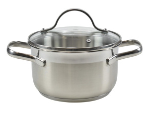 lonec s pokorovom inox, home,  16 x 8 cm, 1,6 l