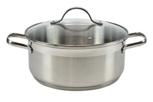 lonec s pokrovom inox, home, 24 x 10 cm, 4,5 l