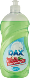 detergent za ročno pomivanje posode, koncentrat, dax, 450 ml