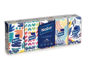robčki classic, natur, 3-slojni, 10/1