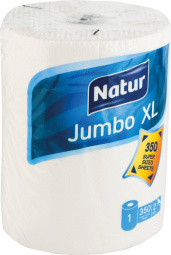 papirnate brisače jumbo, natur, 2-slojne, 1/1