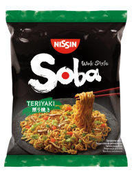 rezanci soba, teriyaki, nissin, 110 g