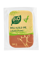 beli kozji sir, zorjen v slanici, bio zone, pakirano, 150 g