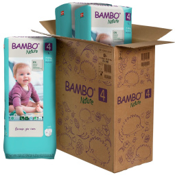plenice, maxi 4 (7-14 kg), bambo nature, družinsko pakiranje, 144/1
