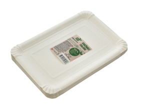 papirnat krožnik, biorazgradljiv, fresh & pack, 23x16 cm, 25/1