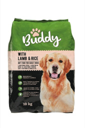 hrana za pse, jagnjetina in riž, briketi, buddy, 10 kg
