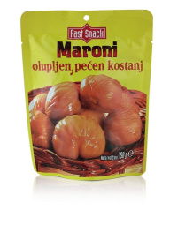 olupljen in pečen kostanj, maroni, fast snack, 150 g