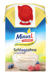 smetana za stepanje brez laktoze, 30 % m.m., minusl, 200 ml