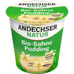 bio vanilijev puding, 10 % m.m., andechser, 150 g