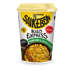 instant riž, zelenjava in curry, saikebon, 83 g
