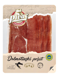 narezek dalmatinski pršut, pivac, zgo, pakirano, 100 g