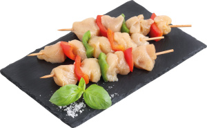 piščančji ražnjiči, mercator, pakirano cca 450 g, cena za kg