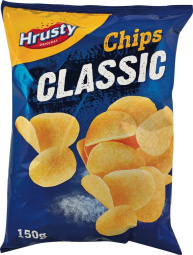 čips, classic, hrusty, 150 g