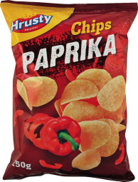 čips s papriko, hrusty, 150 g