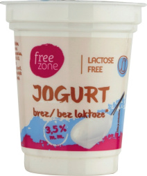 čvrsti jogurt, brez laktoze, free zone, 180 g