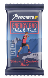 ovsena ploščica borovnica in brusnica energy bar, proteini.si, 60g