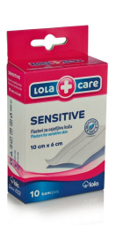 obliž lola care sensitive, 10 x 6 cm