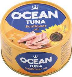 tuna v sončničnem olju, ocean, 185 g