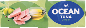tuna v olivnem olju, ocean, 3 x 145 g