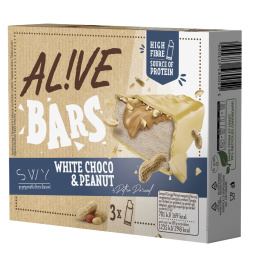 sladoled white choco & peanut bars al!ve