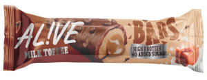 proteinska ploščica toffee, alive, 40g