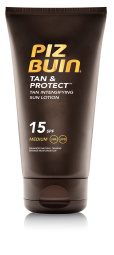 zaščitni losjon za hitro porjavitev, spf 15, piz buin, 150 ml