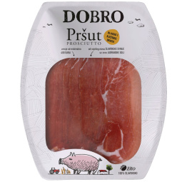 narezek pršut, dobro, pakirano, 90 g