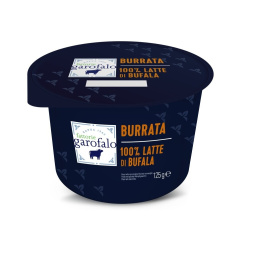 sir mozzarella burrata iz bivoljega mleka, fattorie garofolo, pakirano, 125 g