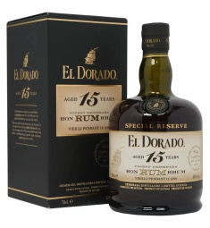 rum el dorado, 15 let, 43 % alkohola, 0,7 l