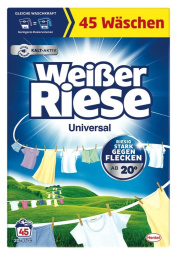 detergent za pranje perila, universal, weisser riese, 45 pranj, 2,475 kg