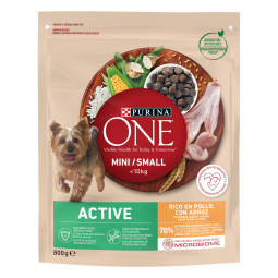 hrana za pse, piščanec, riž, one mini adult, 800 g