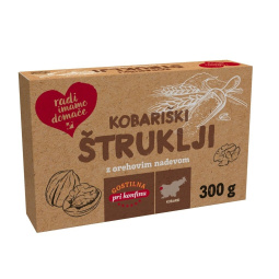 kobariški štruklji z orehovim nadevom, zamrznjeno, 300 g
