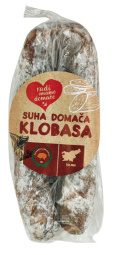 suha domača klobasa, mesarija kragelj, pakirano, 280 g