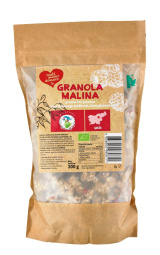 bio granola, malina, 300 g