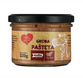 groba pašteta, pakirana, kodila, pakirano, 220 g